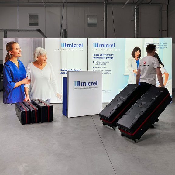 LED Messestand mobil - ALU STAR - Micrel Medical Devices Deutschland GmbH
