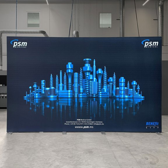 LED Messewand - ALU STAR - PSM Medical Solutions