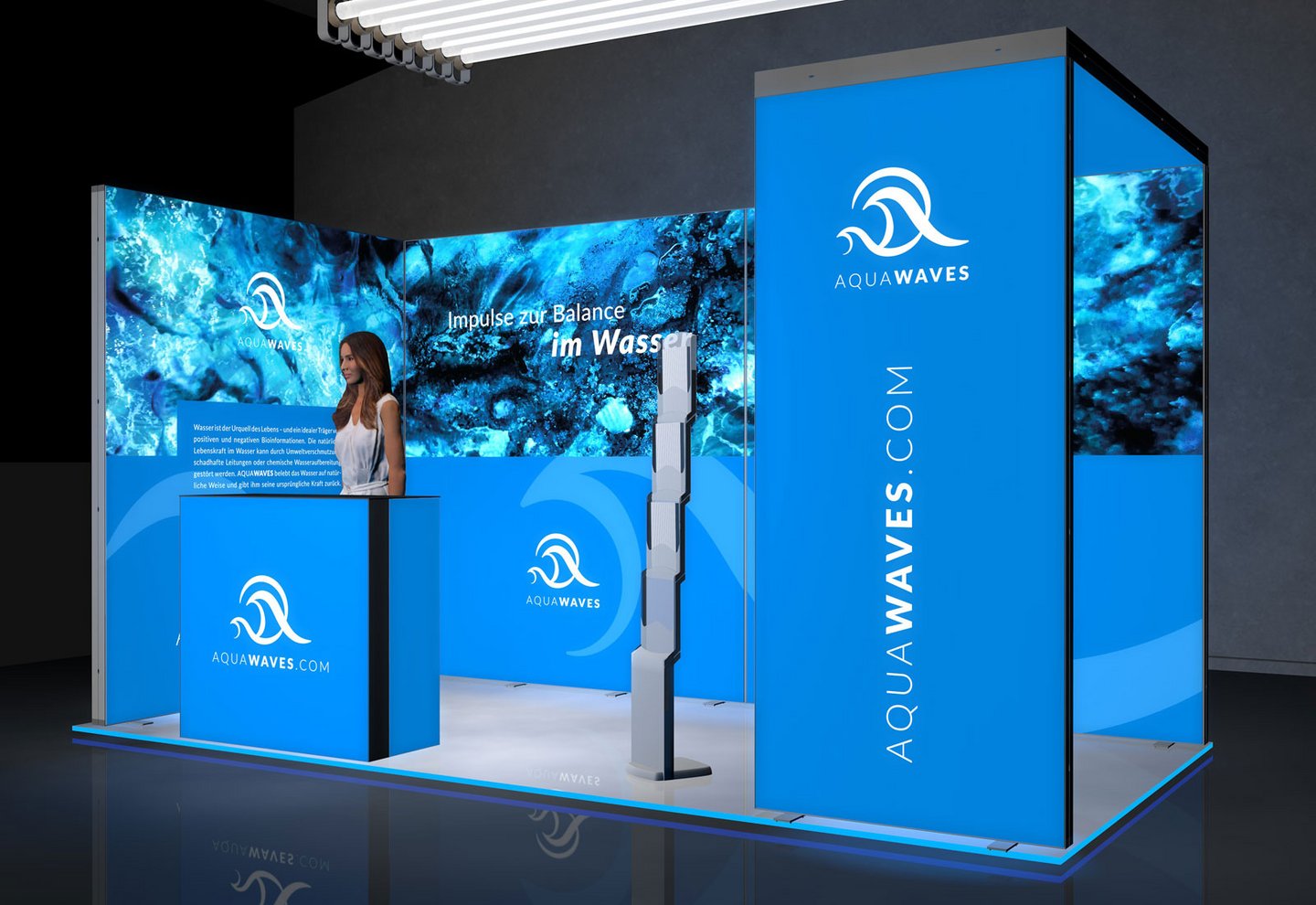 Stand d'exposition LED - Kit d'exposition 4x2 m Stand d'exposition LED - Kit d'exposition 4x2 m