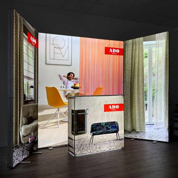 LED Messestand - ALU LightUp - ADO Goldkante
