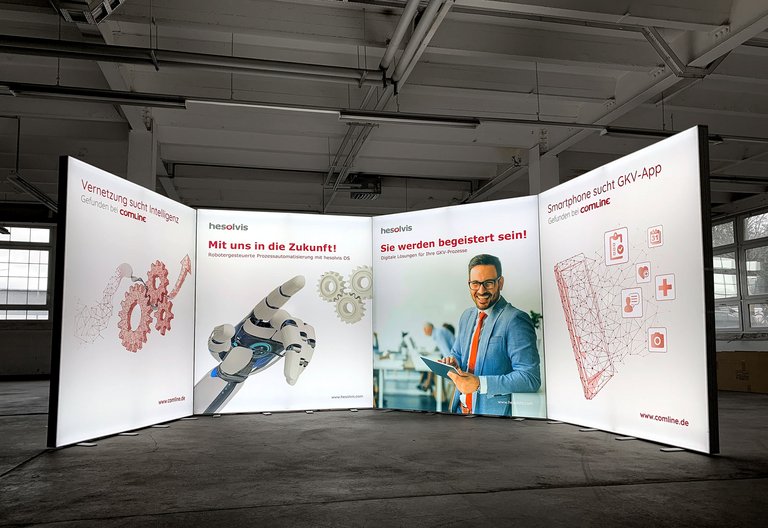 LED exhibition stand - ALU LightUp - Comline AG LED exhibition stand - ALU LightUp - Comline AG
