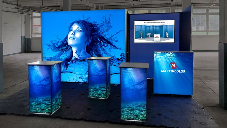 Stand d'exposition LED - OCTAlumina