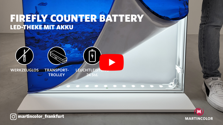Firefly Counter Battery - Comptoir LED avec batterie
