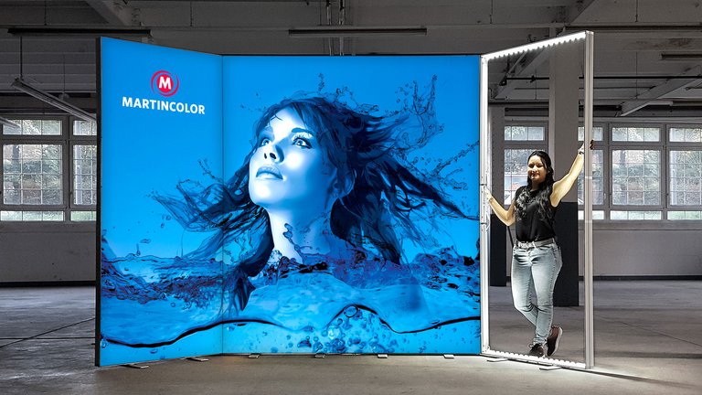 Stand d'exposition LED - ALU LightUp