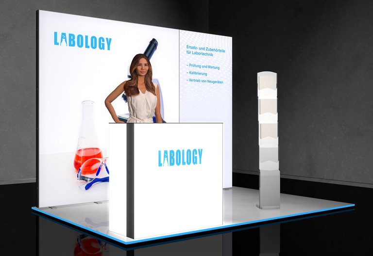 Stand d'exposition LED - Kit d'exposition 3x2 m Stand d'exposition LED - Kit d'exposition 3x2 m