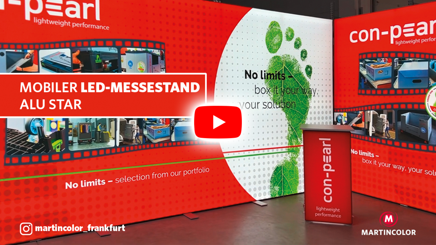 Stand d'exposition LED Projet client con-pearl
