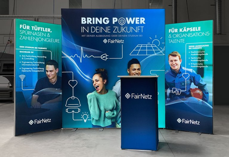 LED exhibition stand - ALU LightUp and PIXLIP POP - FairNetz GmbH LED exhibition stand - ALU LightUp and PIXLIP POP - FairNetz GmbH