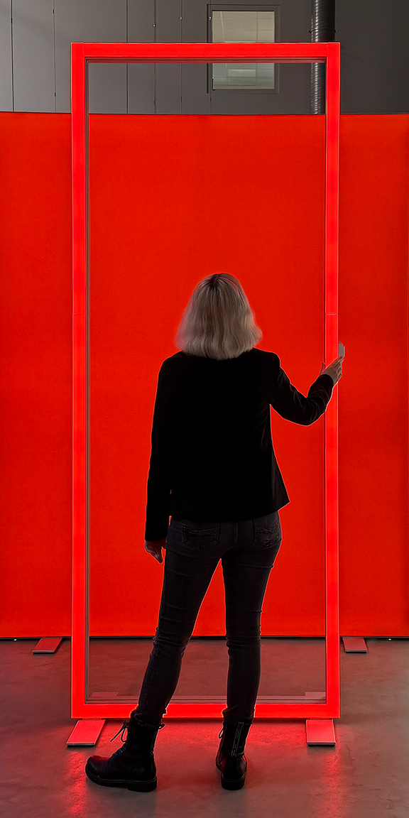 ALU STAR RGB Frame - Contorno luminoso rojo