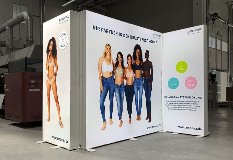 LED exhibition stand - PIXLIP GO - Amoena Medizin-Orthopädie-Technik LED exhibition stand - PIXLIP GO - Amoena Medizin-Orthopädie-Technik