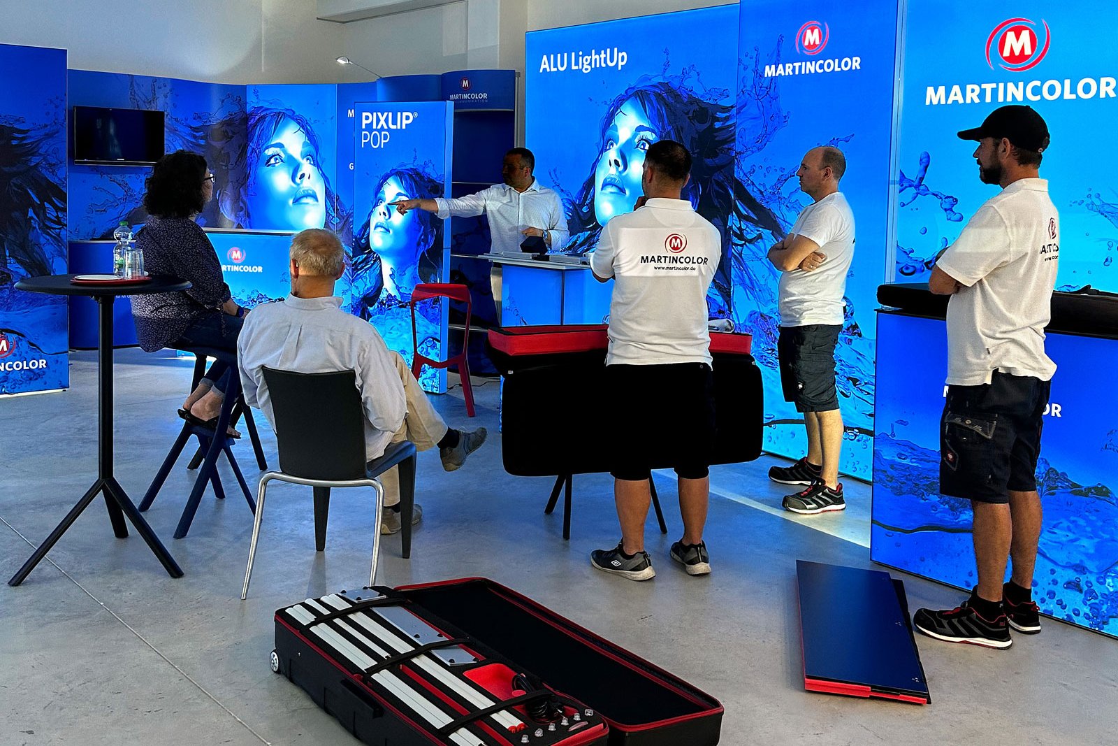 Stand d'exposition LED - salle d'exposition