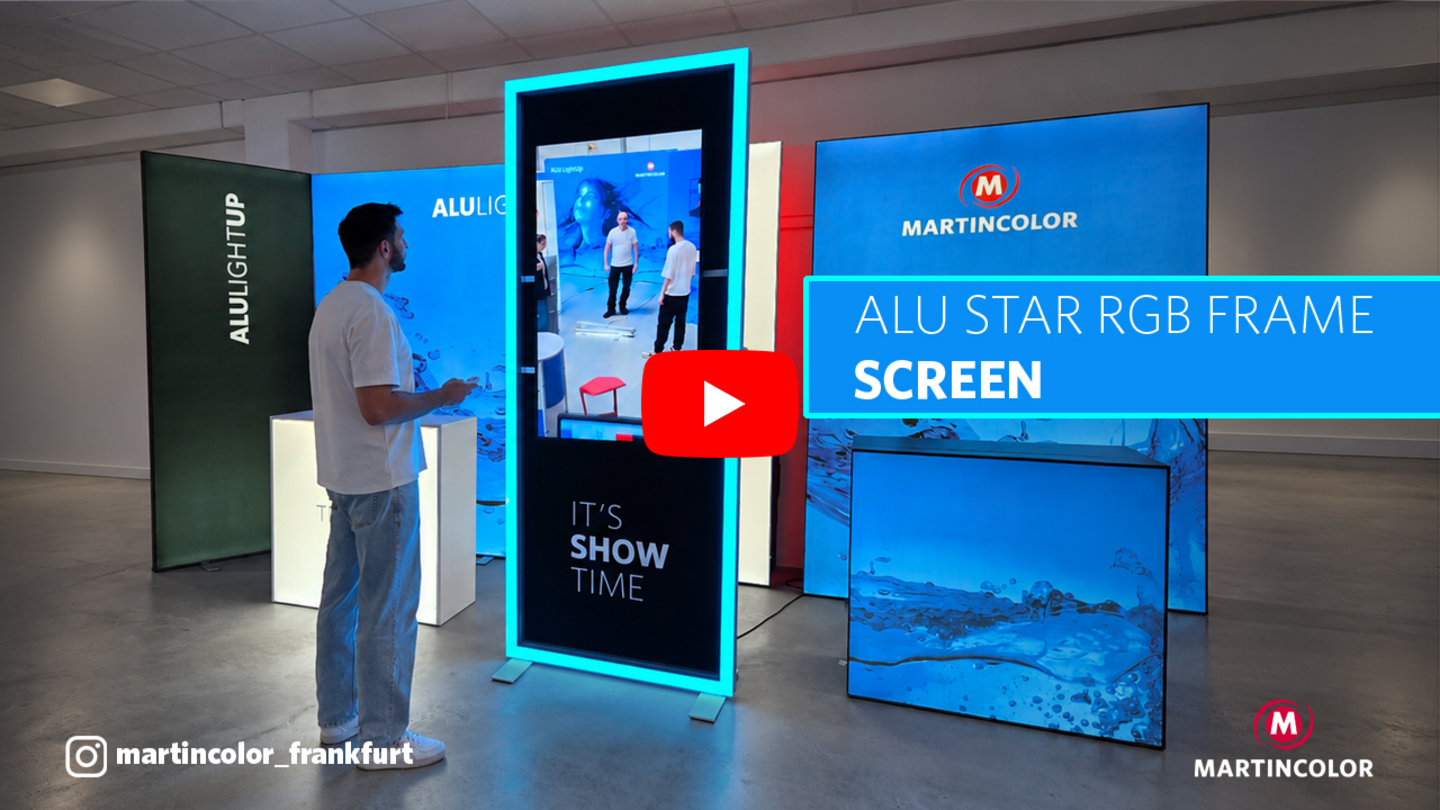 ALU STAR RGB Frame con pantalla y tejido gráfico