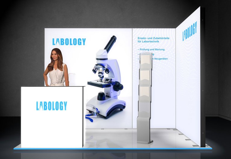 Stand d'exposition LED - Kit d'exposition 3x2 m Stand d'exposition LED - Kit d'exposition 3x2 m