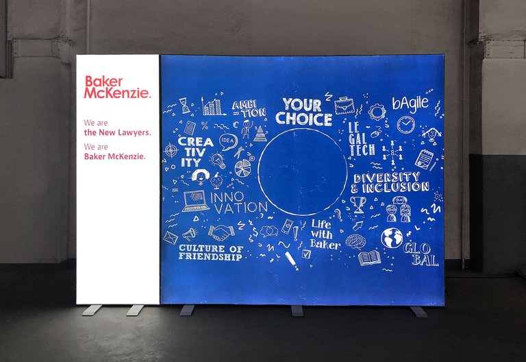 LED exhibition stand - OCTAlumina - Baker McKenzie LED exhibition stand - OCTAlumina - Baker McKenzie