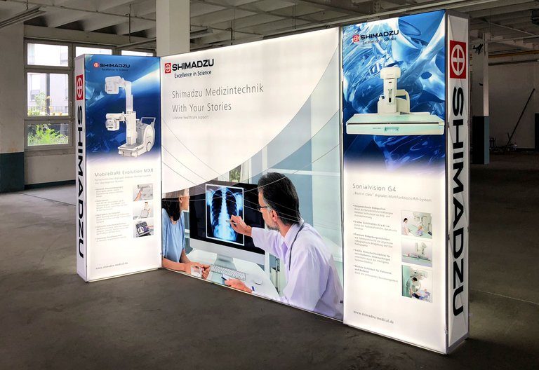 LED exhibition stand - GRID Lightbox - Shimadzu Europa GmbH LED exhibition stand - GRID Lightbox - Shimadzu Europa GmbH