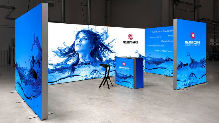 Stand d'exposition LED - ALU STAR
