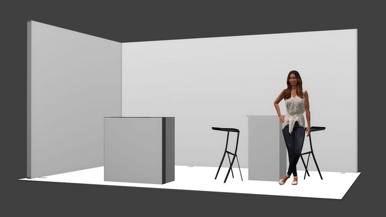Planning an exhibition stand in 3D